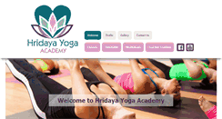 Desktop Screenshot of hridayayogaacademy.com